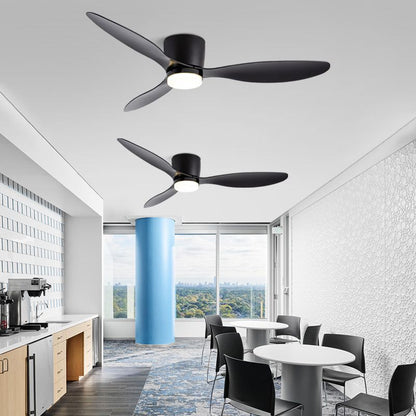 Cylinder Ceiling Fan with 3-Colour Light