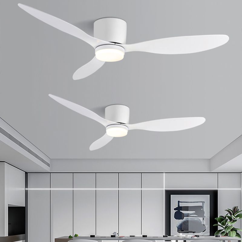 Cylinder Ceiling Fan with 3-Colour Light