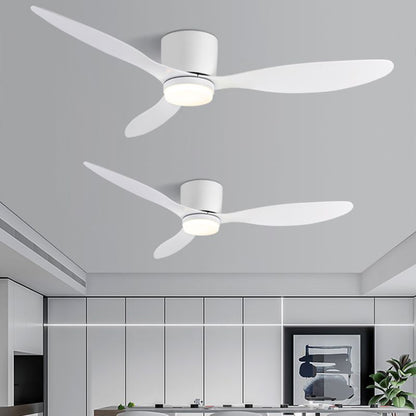 Cylinder Ceiling Fan with 3-Colour Light