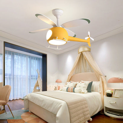 Helicopter Kids Ceiling Fan Light