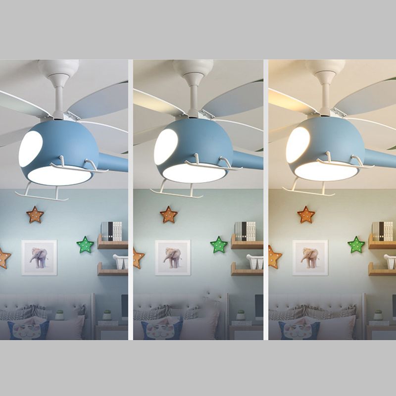Helicopter Kids Ceiling Fan Light
