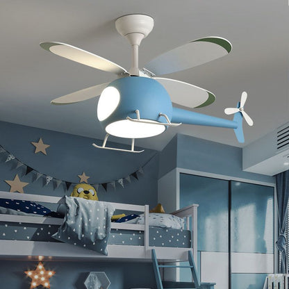 Helicopter Kids Ceiling Fan Light