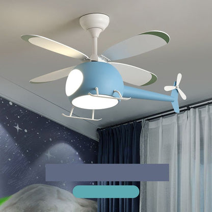 Helicopter Kids Ceiling Fan Light