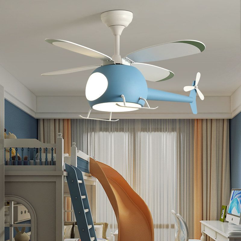 Helicopter Kids Ceiling Fan Light