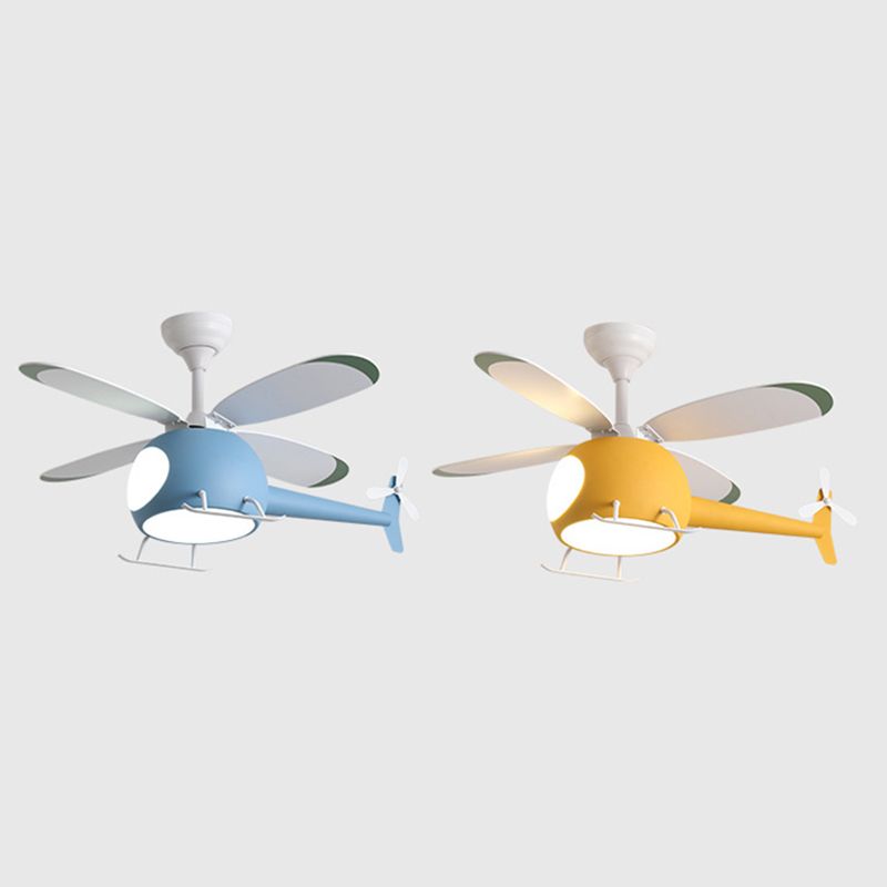Helicopter Kids Ceiling Fan Light