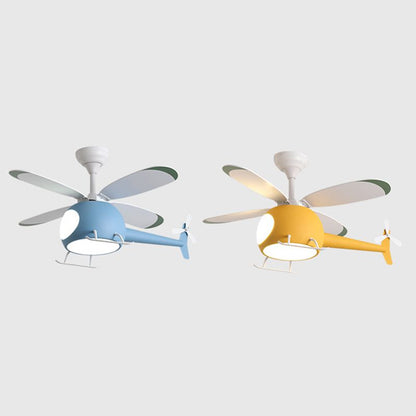 Helicopter Kids Ceiling Fan Light