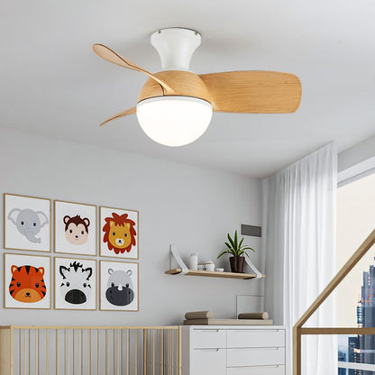 Iron and Acrylic Flush Mount Fan Light