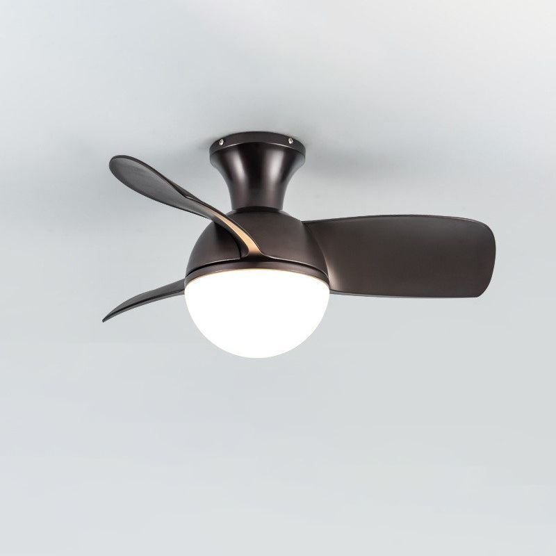 Iron and Acrylic Flush Mount Fan Light