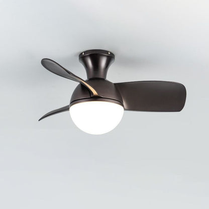 Iron and Acrylic Flush Mount Fan Light
