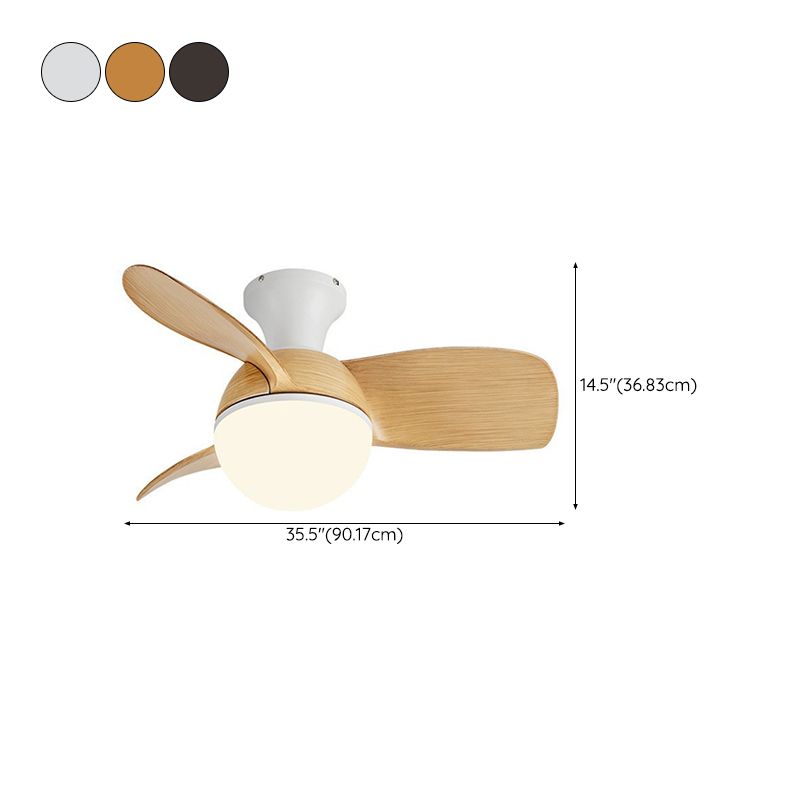 Iron and Acrylic Flush Mount Fan Light