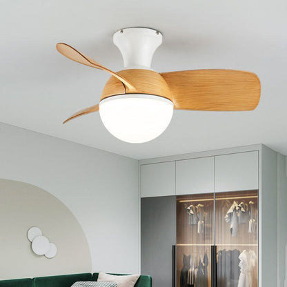 Iron and Acrylic Flush Mount Fan Light