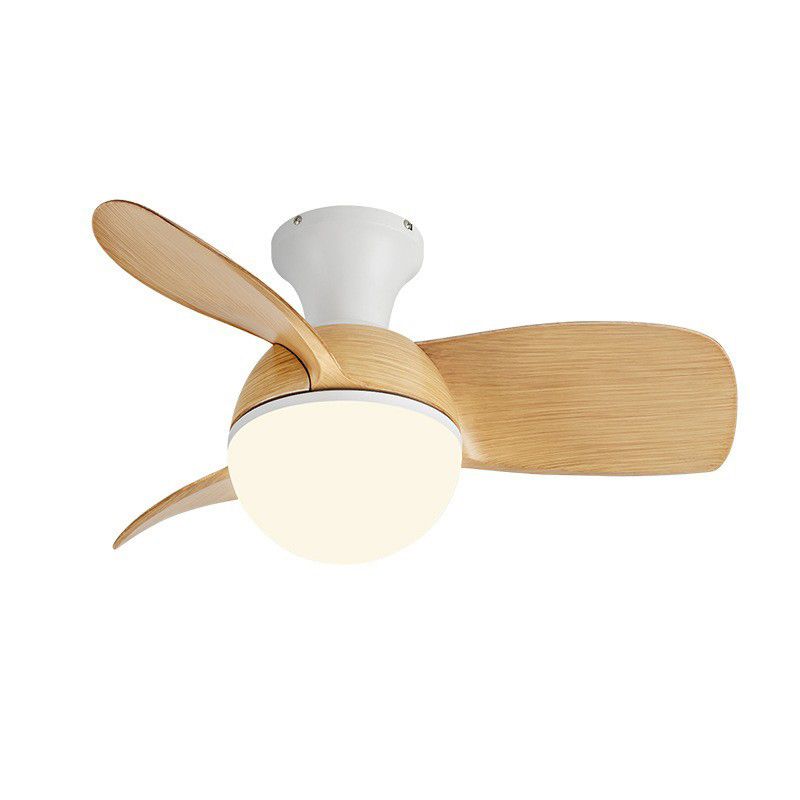 Iron and Acrylic Flush Mount Fan Light