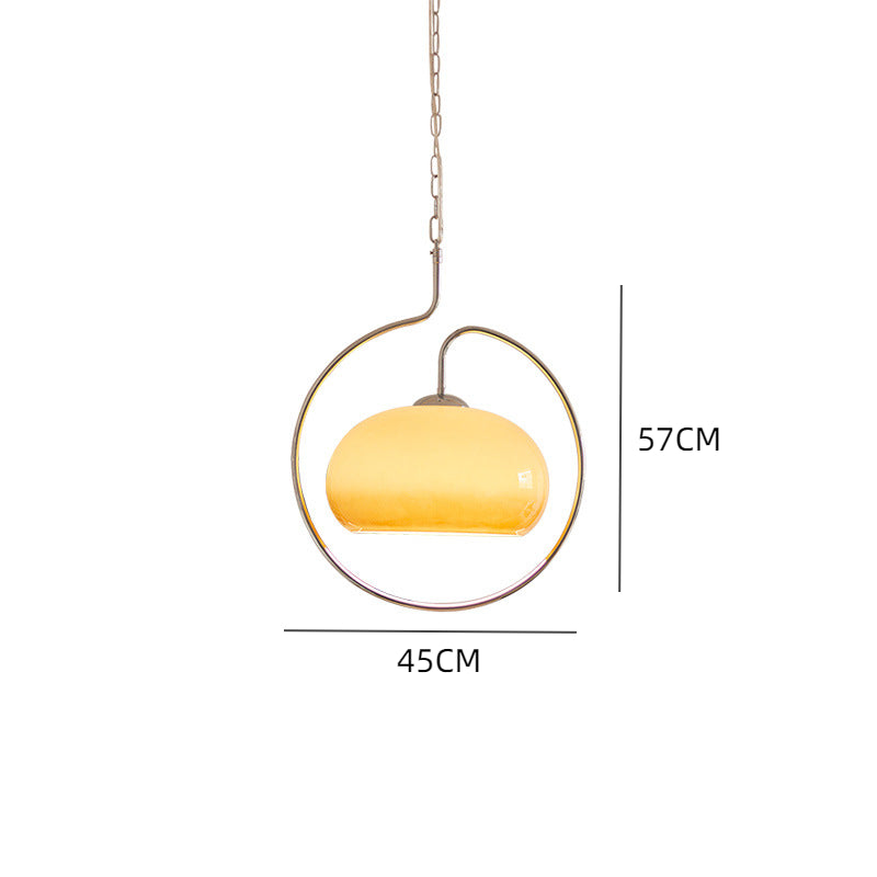 Yellow Aluminium Vintage Pendant