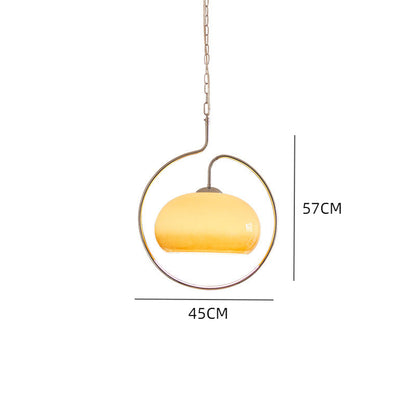 Yellow Aluminium Vintage Pendant