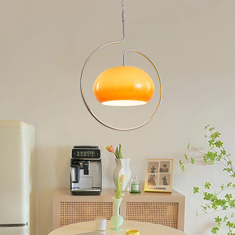 Yellow Aluminium Vintage Pendant