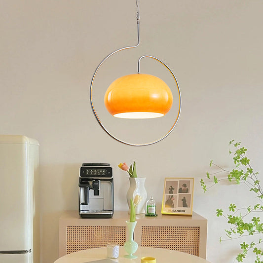 Yellow Aluminium Vintage Pendant