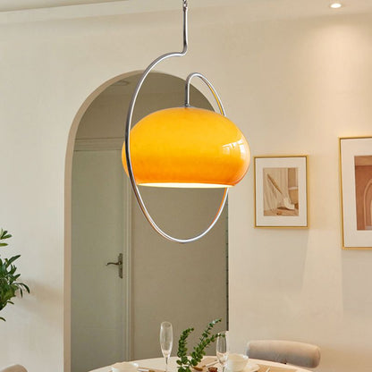 Yellow Aluminium Vintage Pendant