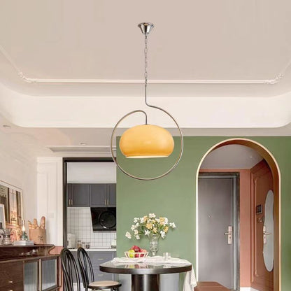 Yellow Aluminium Vintage Pendant