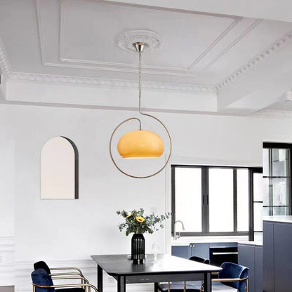 Yellow Aluminium Vintage Pendant