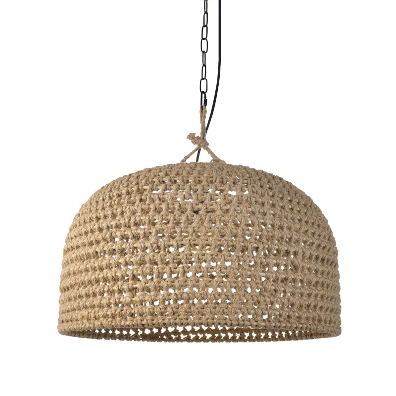 Retro Hemp Rope Woven Pendant Light
