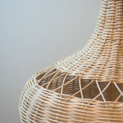 Bohemian Rattan Patio Pendant Light