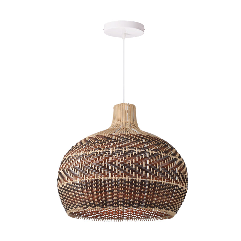 Vintage Rattan Kitchen Pendant Light