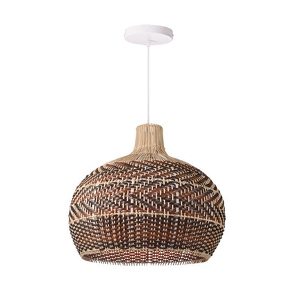 Vintage Rattan Kitchen Pendant Light