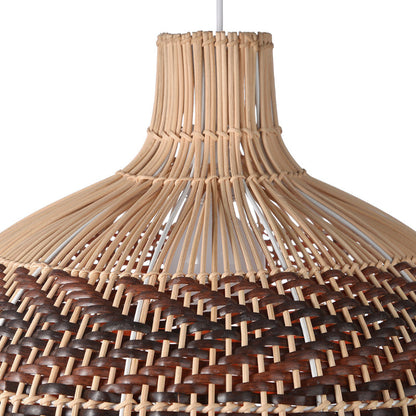 Vintage Rattan Kitchen Pendant Light