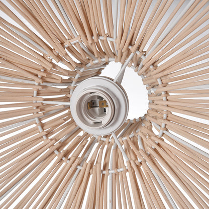 Vintage Rattan Kitchen Pendant Light