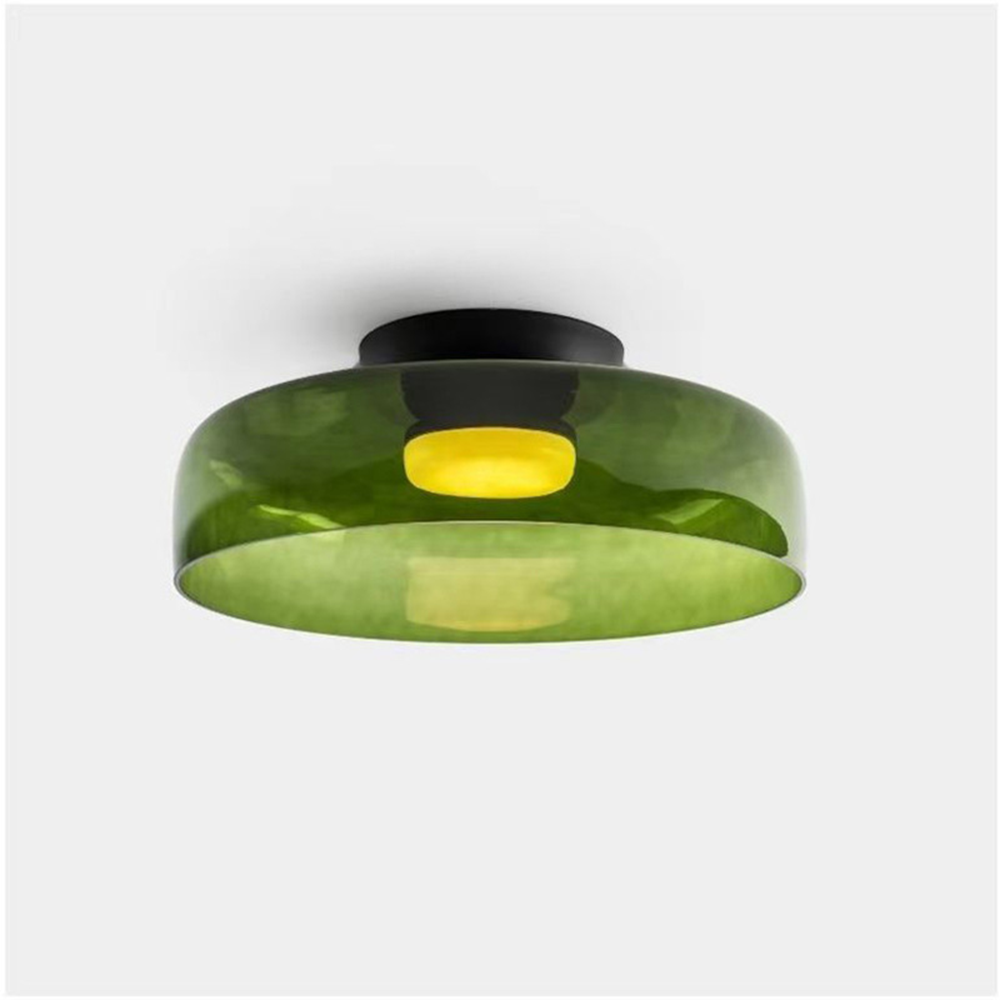 Sandblasted Glass Multi-Layer Pendant