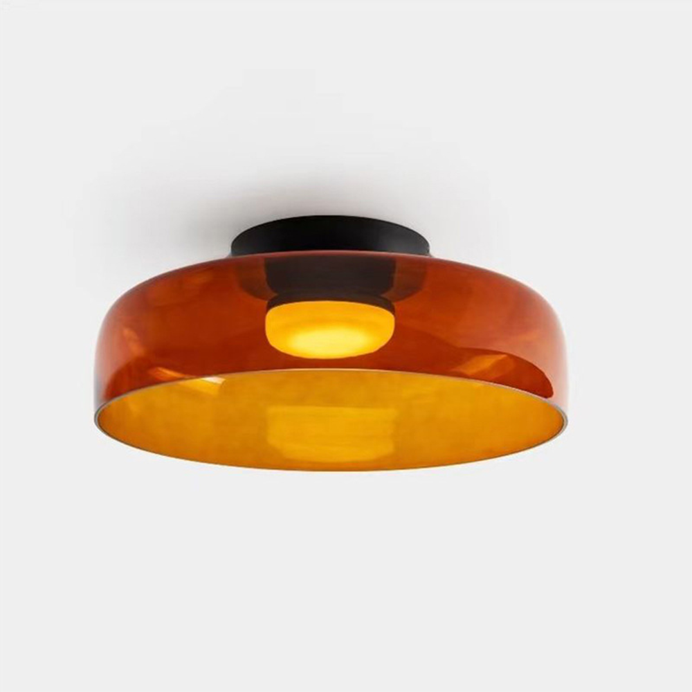 Sandblasted Glass Multi-Layer Pendant