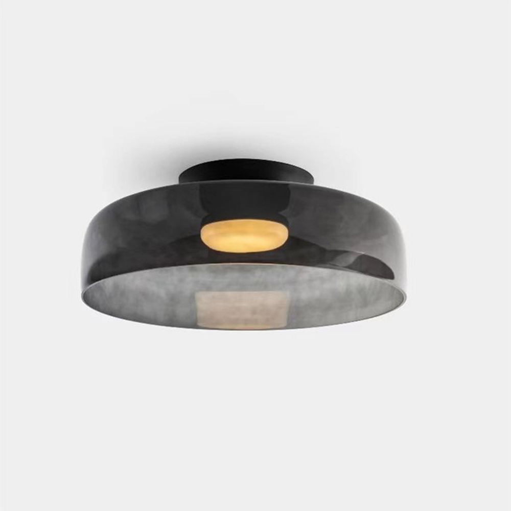 Sandblasted Glass Multi-Layer Pendant