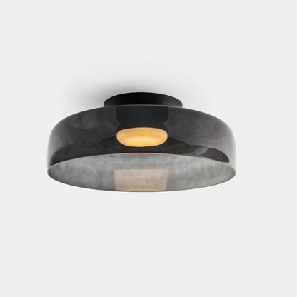 Sandblasted Glass Multi-Layer Pendant