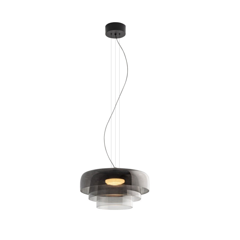 Triple Glass Cylinder Pendant Light