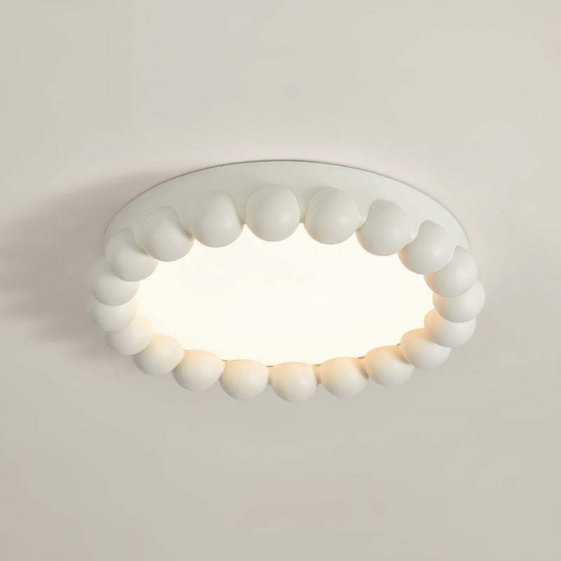 Resin Beads Flush Mount Ceiling Light