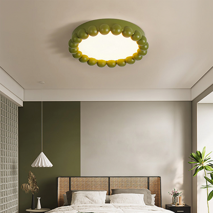 Resin Beads Flush Mount Ceiling Light