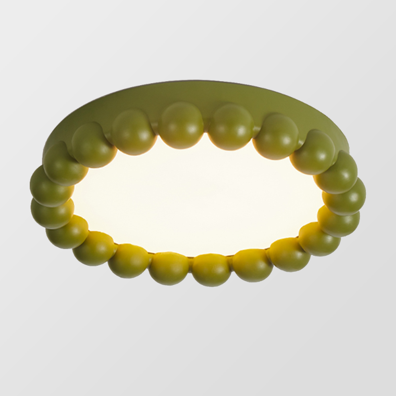 Resin Beads Flush Mount Ceiling Light