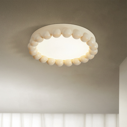 Resin Beads Flush Mount Ceiling Light
