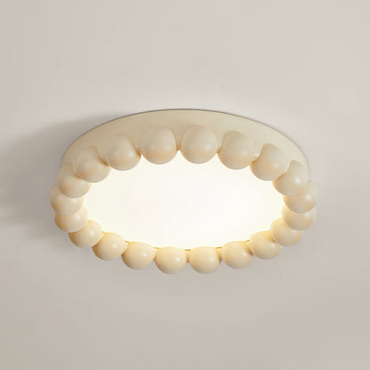 Resin Beads Flush Mount Ceiling Light