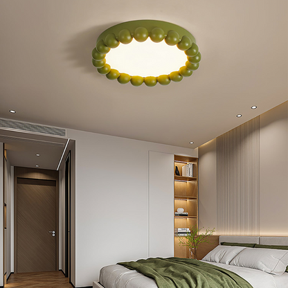 Resin Beads Flush Mount Ceiling Light