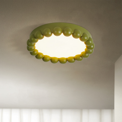 Resin Beads Flush Mount Ceiling Light