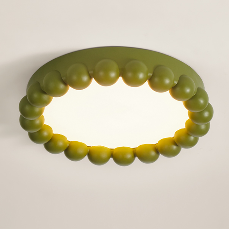 Resin Beads Flush Mount Ceiling Light