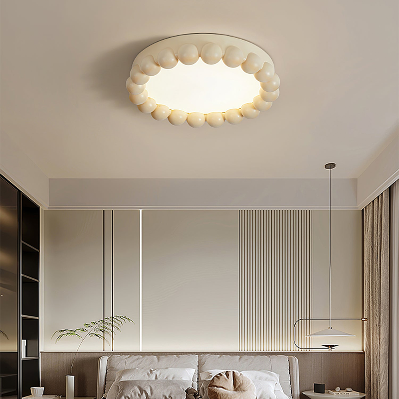 Resin Beads Flush Mount Ceiling Light