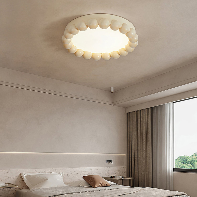 Resin Beads Flush Mount Ceiling Light