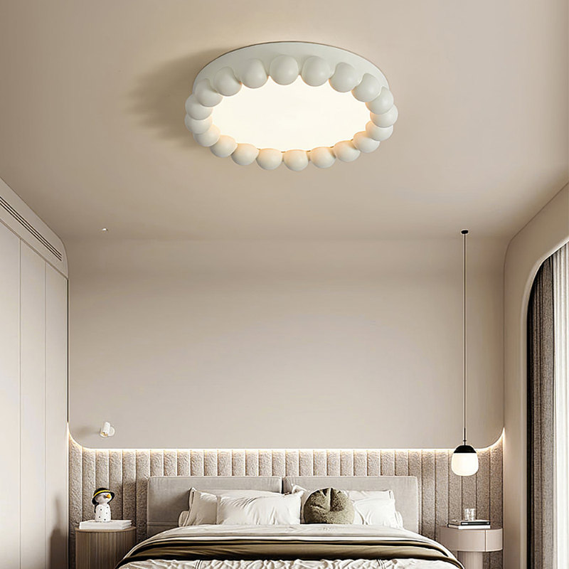 Resin Beads Flush Mount Ceiling Light