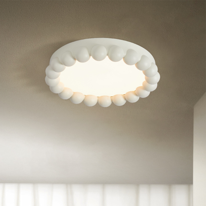 Resin Beads Flush Mount Ceiling Light