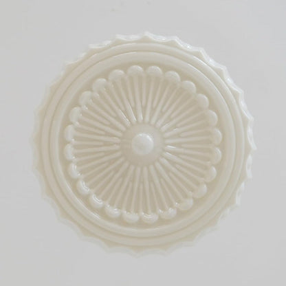 Hobnail Milk Glass Flush Mount Light