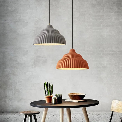 Vintage Industrial Resin Pendant Light