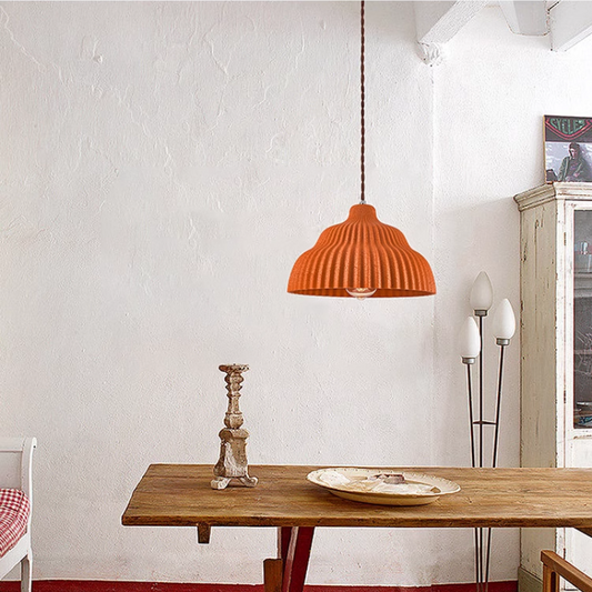 Vintage Industrial Resin Pendant Light