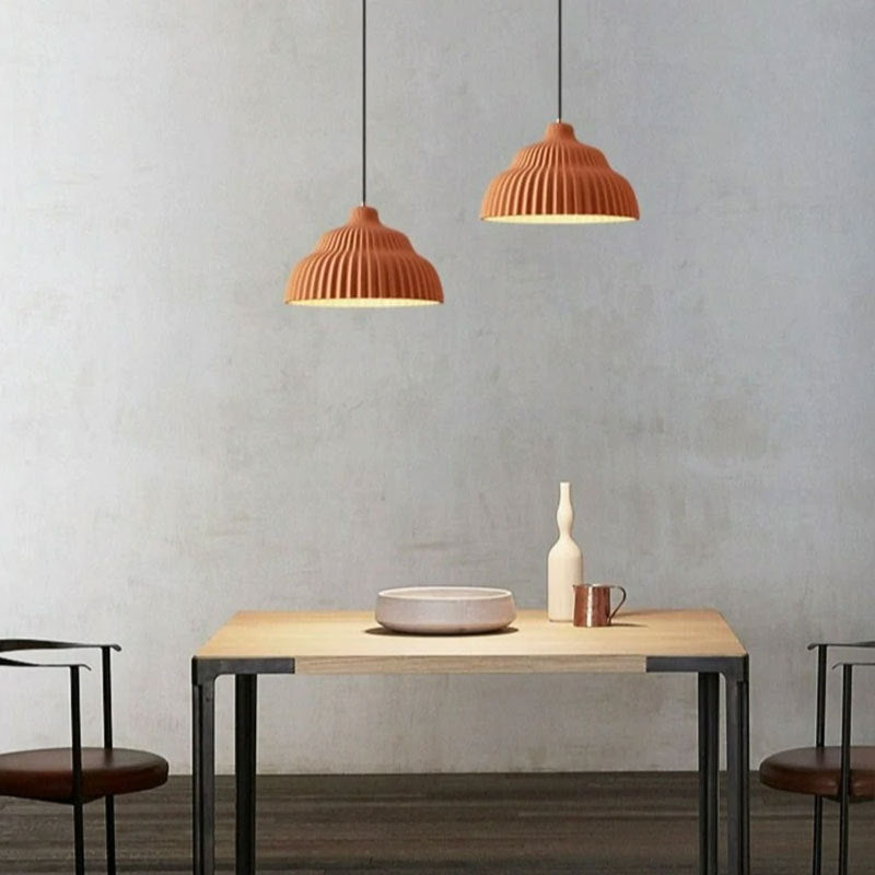 Vintage Industrial Resin Pendant Light